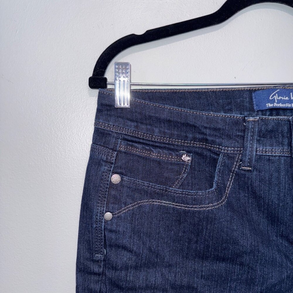 Gloria Vanderbilt Womens Dark Wash The Perfect Fit Capri Jeans Size 10 - Picture 2 of 5